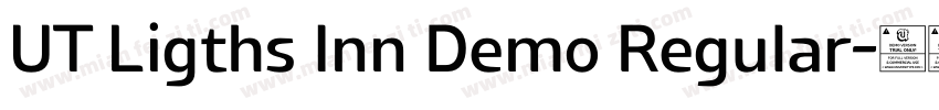 UT Ligths Inn Demo Regular字体转换